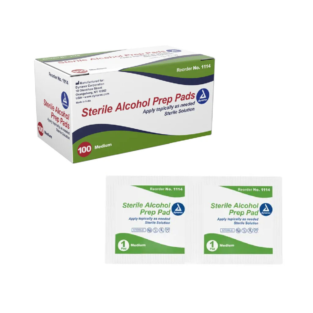 Dynarex Alcohol Prep Pads, Sterile | Patriot Medical Devices