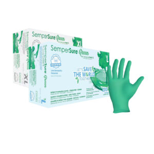 SemperSure Green Nitrile Exam Gloves (200)
